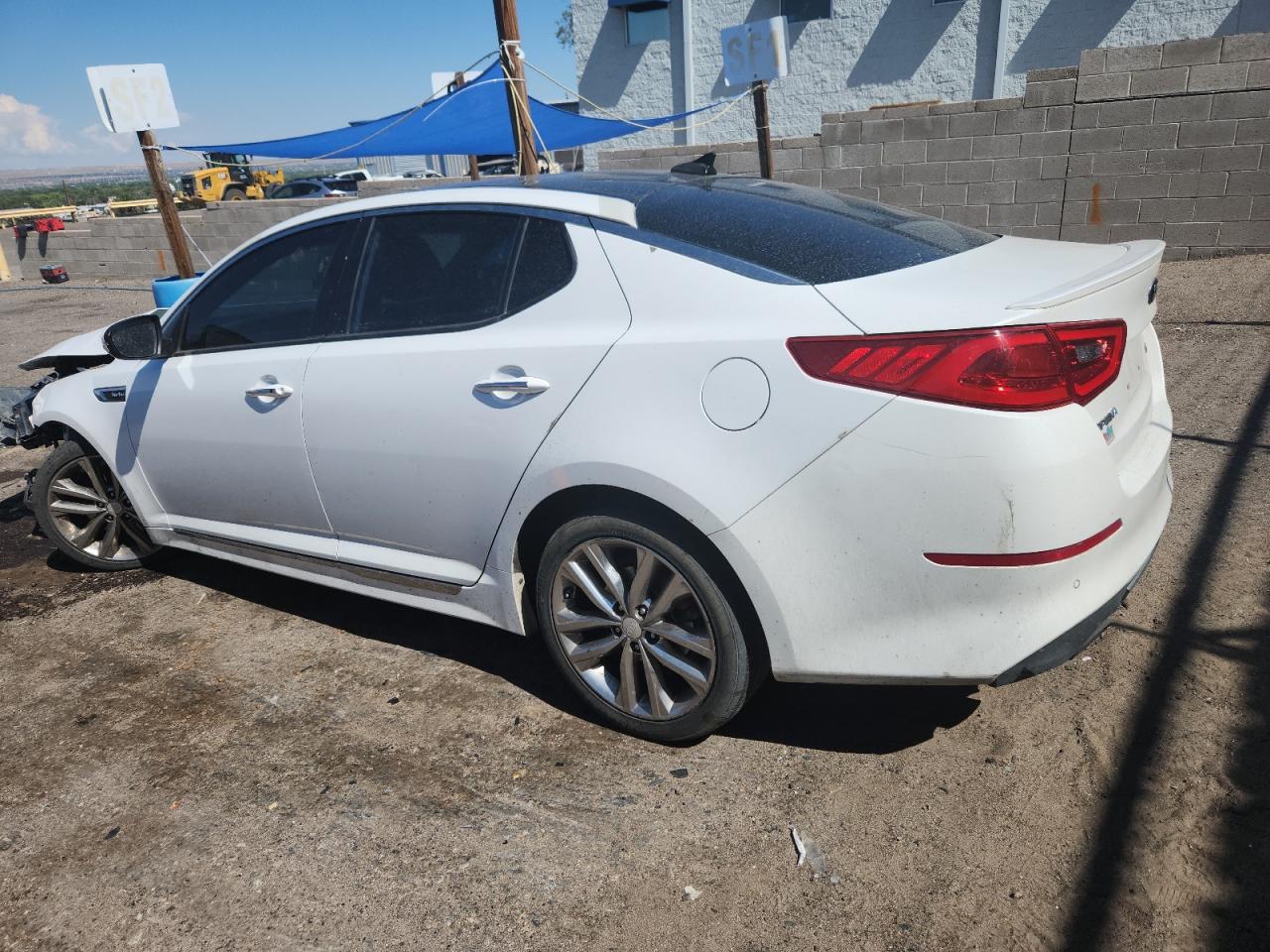 2014 Kia Optima Sx white sedan gas 5XXGR4A60EG349776 photo #3