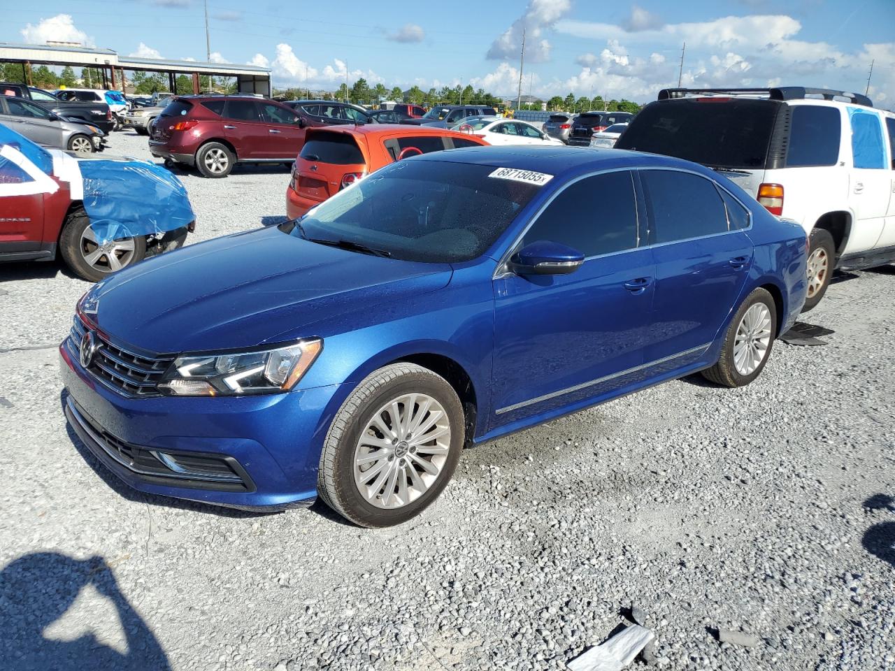 2017 Volkswagen Passat Se blue null gas 1VWBT7A36HC017362 photo #1