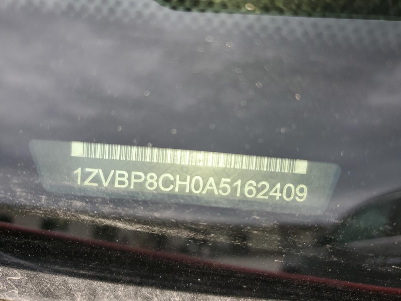 2010 Ford Mustang Gt VIN: 1ZVBP8CH0A5162409 Lot: 69680435