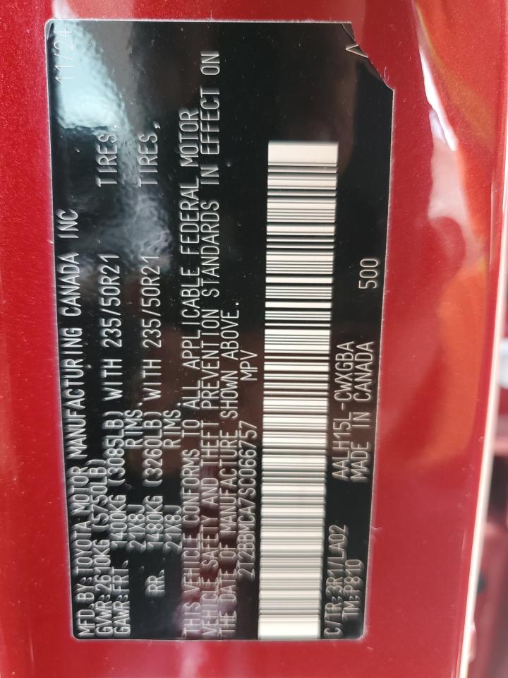 2025 Lexus Rx 350H Base VIN: 2T2BBMCA7SC066757 Lot: 69902015