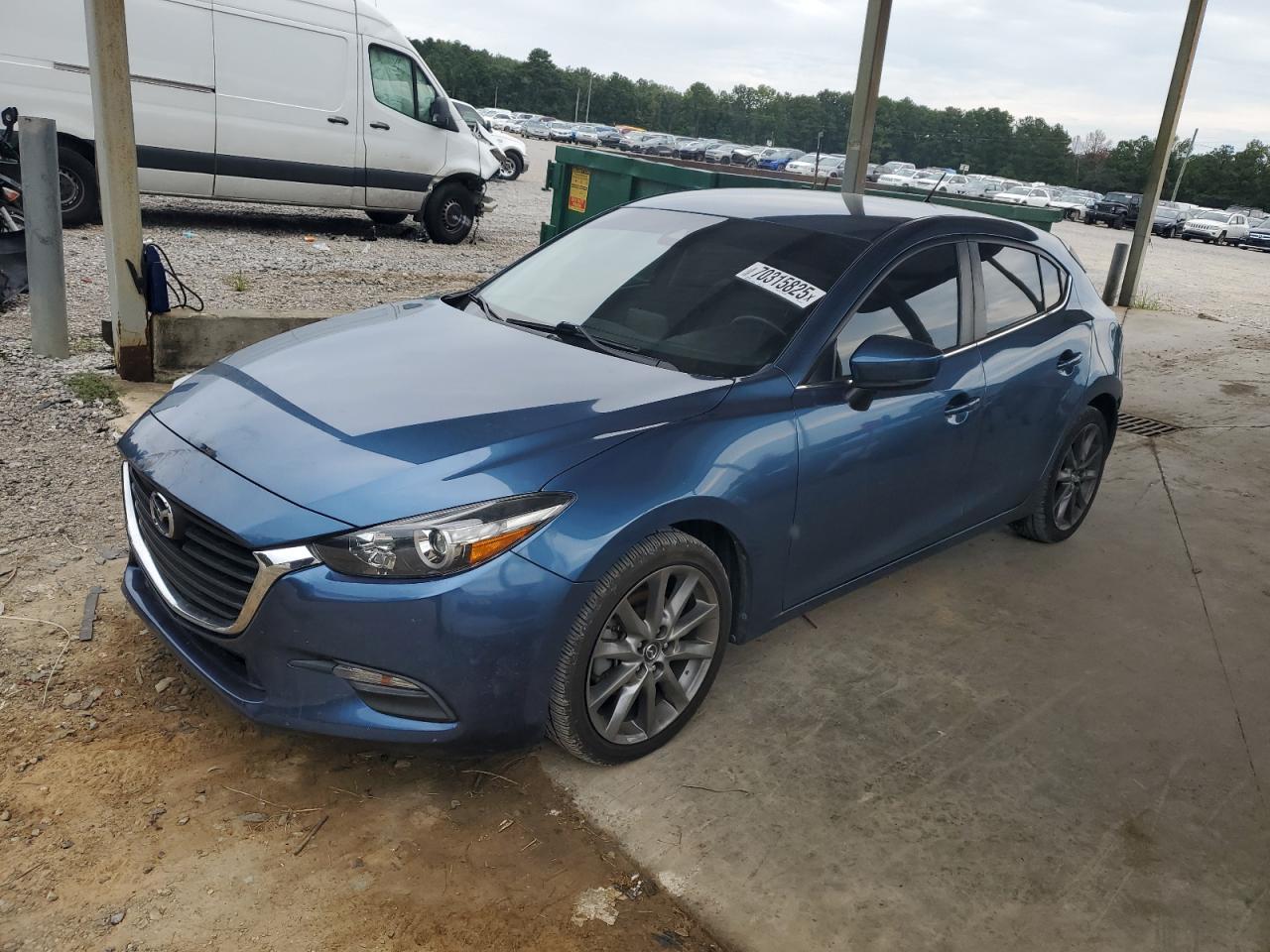 2018 Mazda 3 Touring blue null gas 3MZBN1L38JM206507 photo #1