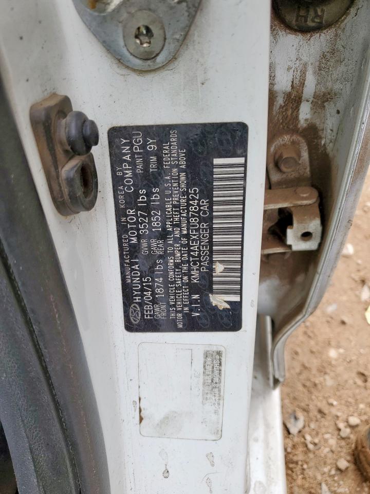 2015 Hyundai Accent Gls VIN: KMHCT4AEXFU878425 Lot: 70379305