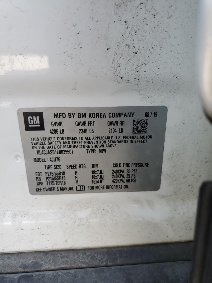 2020 Buick Encore Preferred VIN: KL4CJASB1LB025507 Lot: 67539245