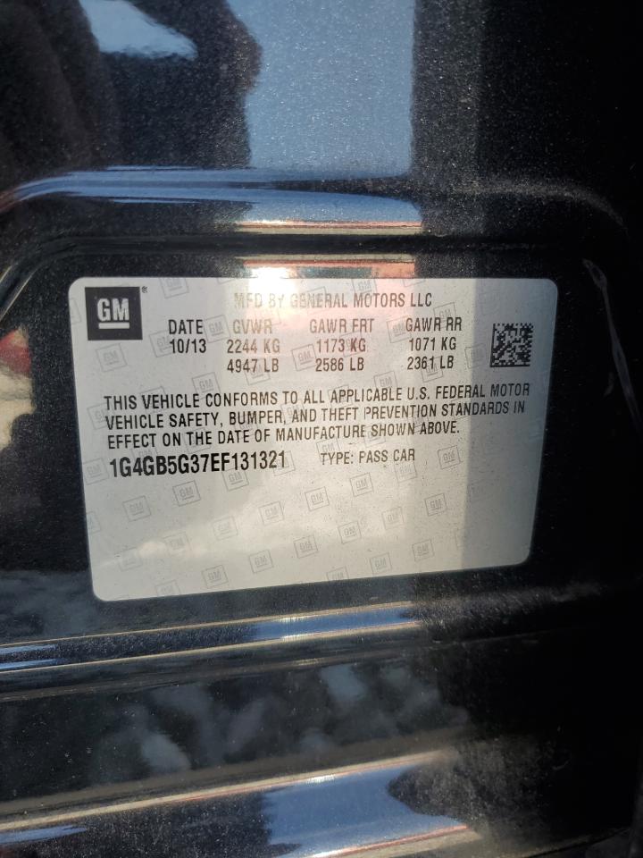 2014 Buick Lacrosse VIN: 1G4GB5G37EF131321 Lot: 70034355