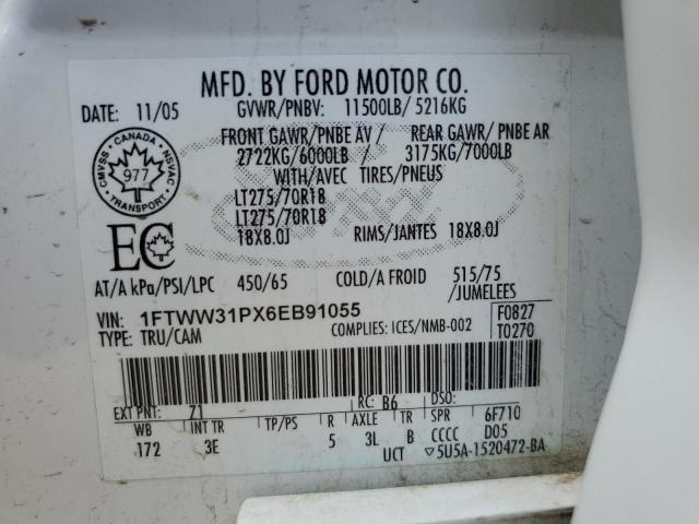 2006 FORD F350 SRW SUPER DUTY  