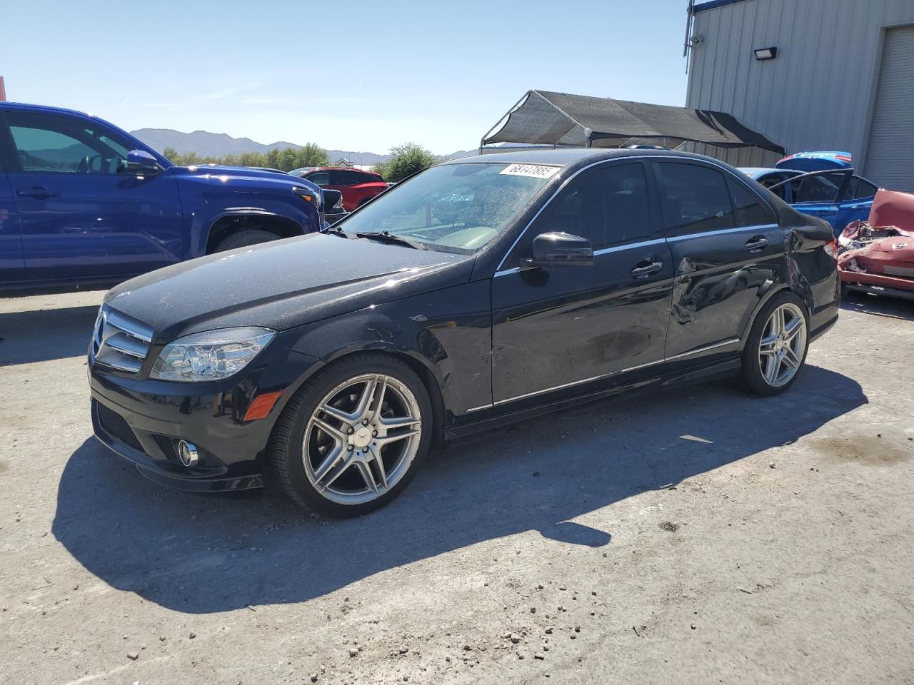 2010 Mercedes-Benz C 300 black sedan gas WDDGF5EB5AF369316 photo #1