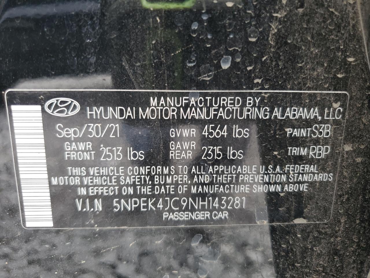 2022 Hyundai Sonata N Line VIN: 5NPEK4JC9NH143281 Lot: 67746945