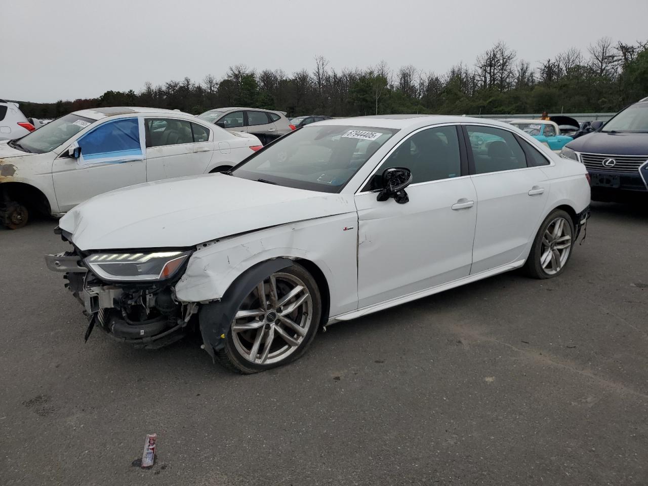 2020 Audi A4 Premium Plus white null gas WAUENAF44LA055361 photo #1
