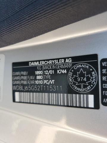 2002 MERCEDES-BENZ CLK 320  