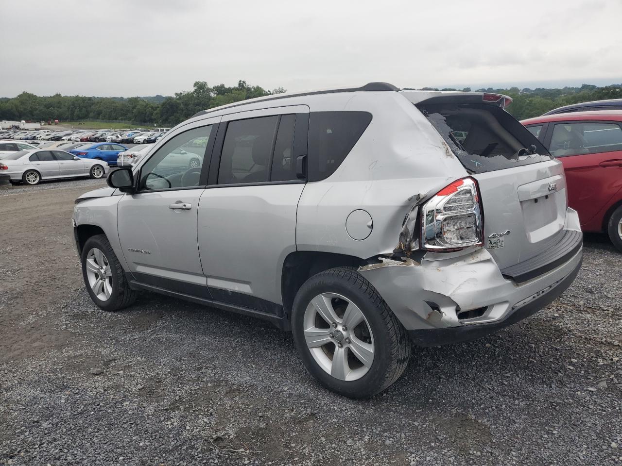 2013 Jeep Compass Sport silver suv gas 1C4NJDBB7DD248320 photo #3
