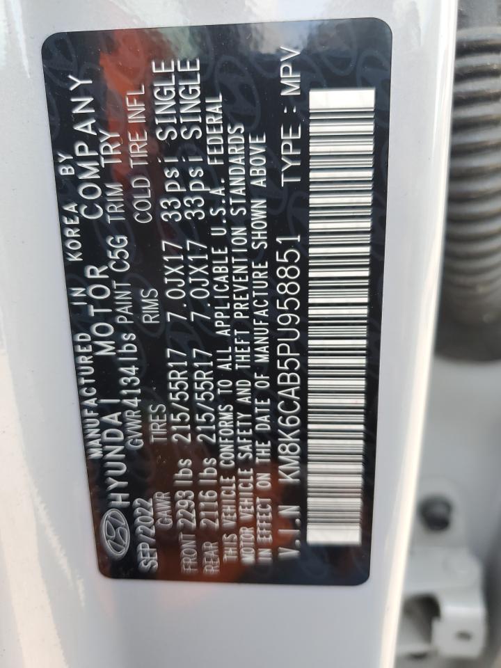 2023 Hyundai Kona Sel VIN: KM8K6CAB5PU958851 Lot: 67763465