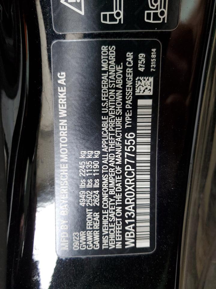 2024 BMW M440Xi VIN: WBA13AR0XRCP77556 Lot: 70174405