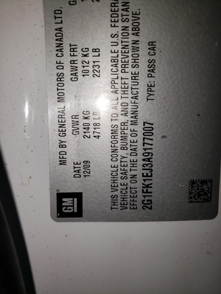 2010 Chevrolet Camaro Ss VIN: 2G1FK1EJ3A9177007 Lot: 71295705