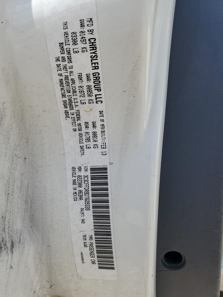 2013 Fiat 500 Pop VIN: 3C3CFFDR9DT629339 Lot: 70854165