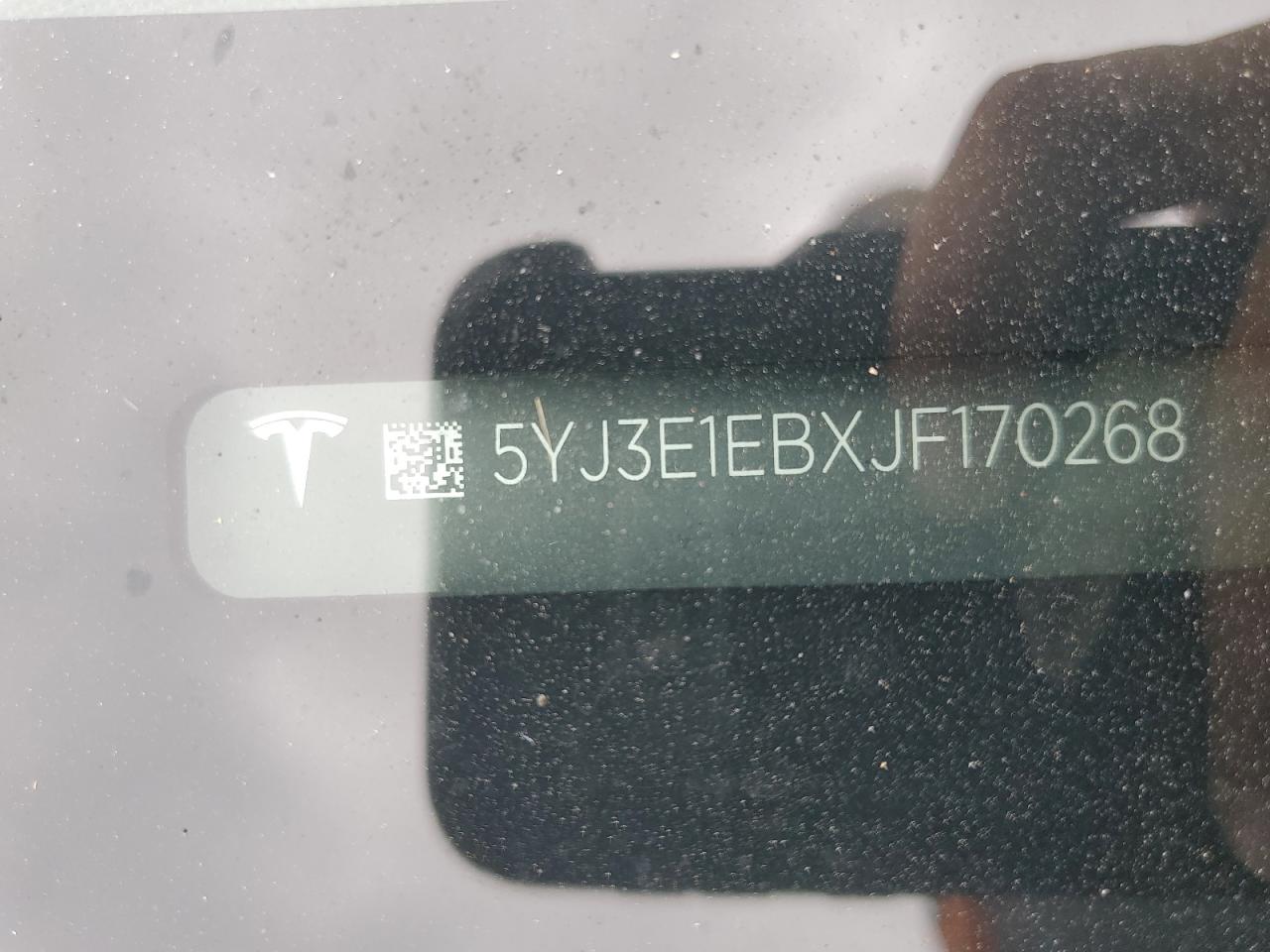 2018 Tesla Model 3 VIN: 5YJ3E1EBXJF170268 Lot: 68573475