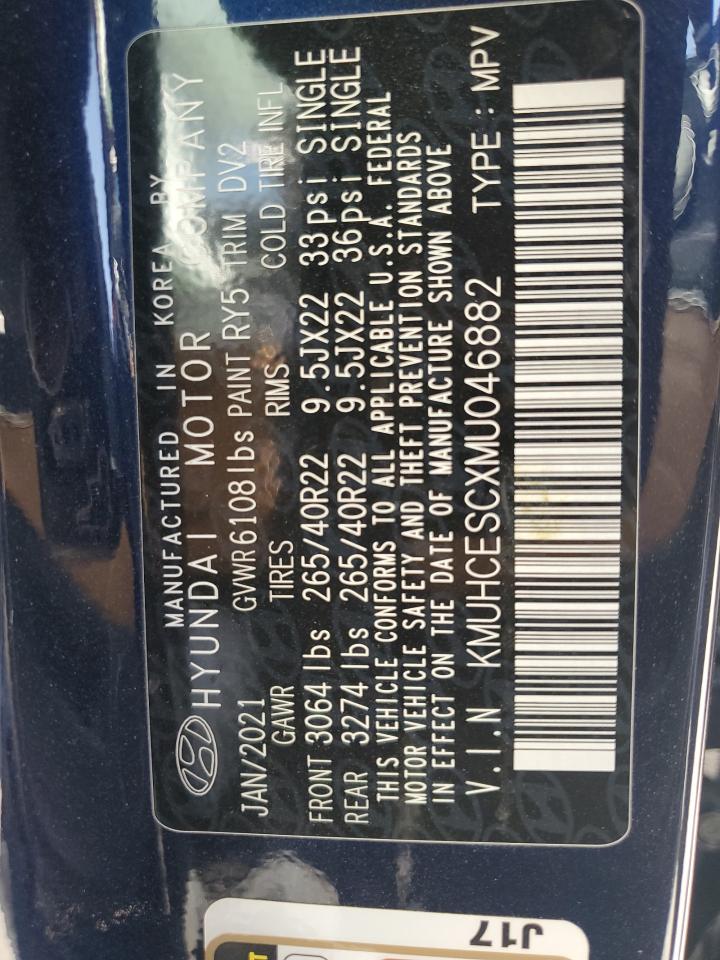 2021 Genesis Gv80 Base VIN: KMUHCESCXMU046882 Lot: 67871485