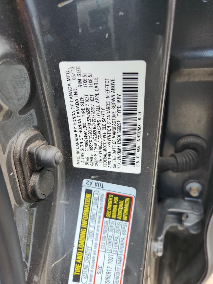 2013 Honda Cr-V Exl VIN: 2HKRM4H78DH666097 Lot: 69760615