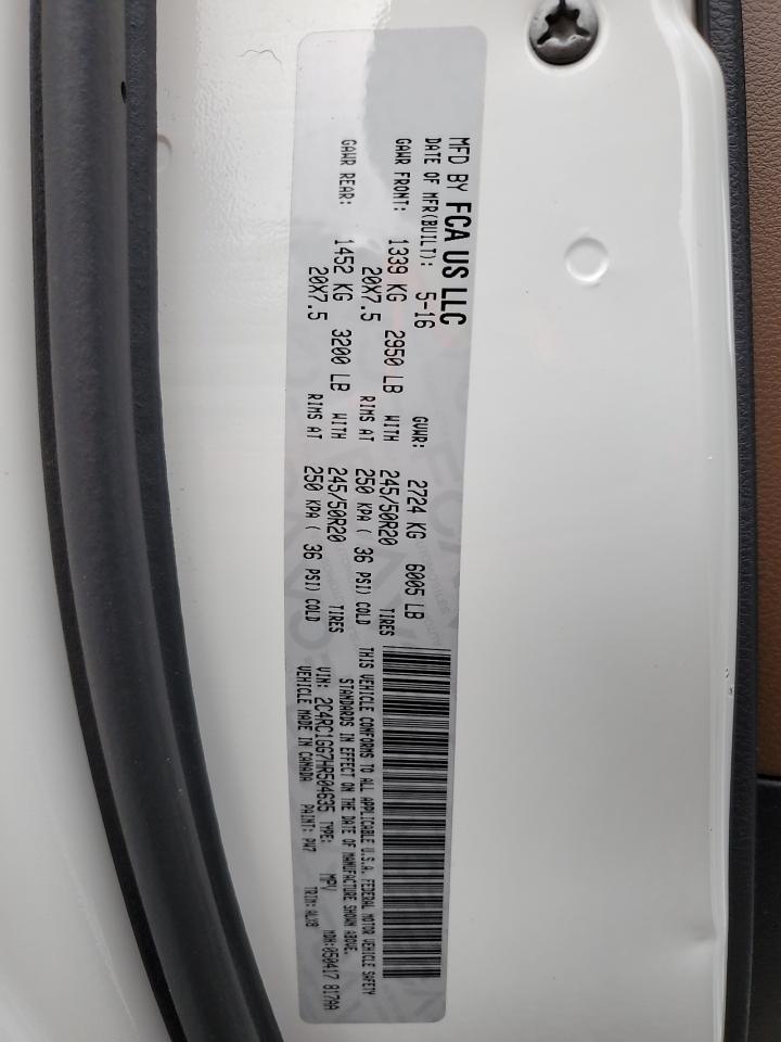 2017 Chrysler Pacifica Limited VIN: 2C4RC1GG7HR504635 Lot: 68889135