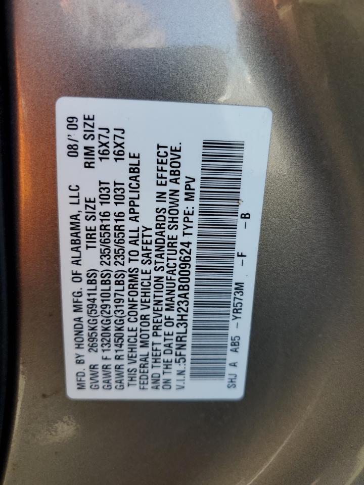 2010 Honda Odyssey Lx VIN: 5FNRL3H23AB300962 Lot: 69855085
