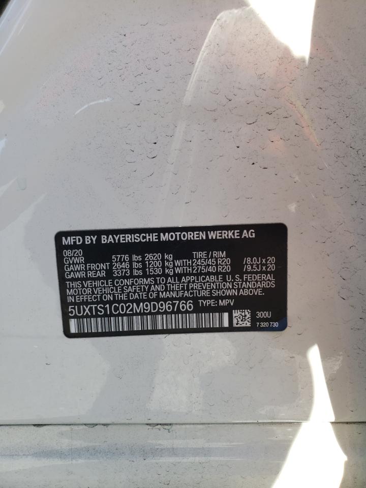 2021 BMW X3 xDrive30E VIN: 5UXTS1C02M9D96766 Lot: 69759825