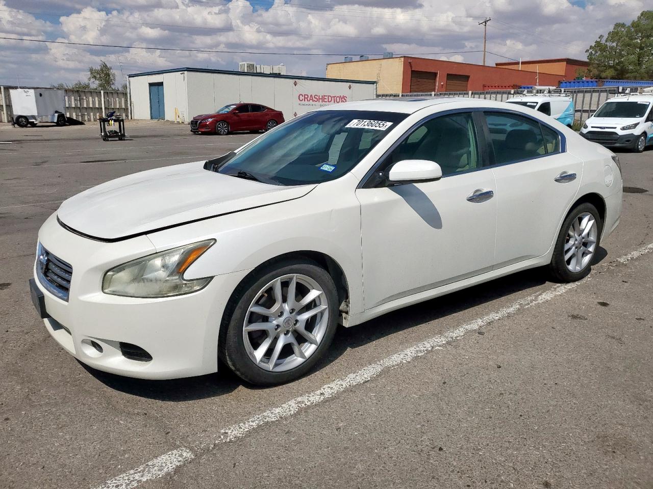 2014 Nissan Maxima S white sedan gas 1N4AA5APXEC456867 photo #1