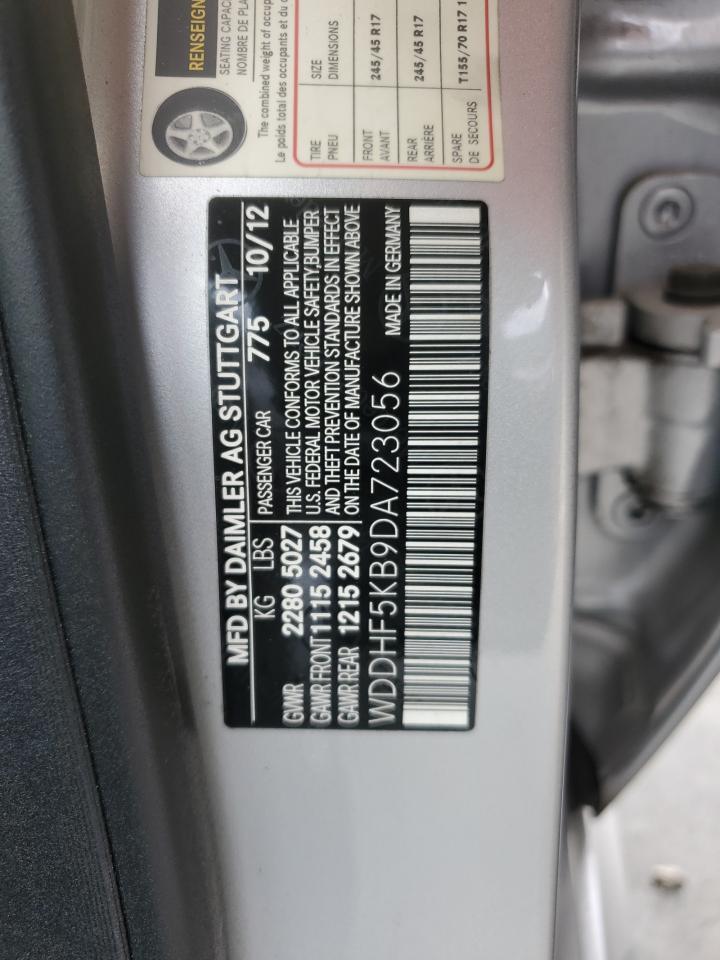 2013 Mercedes-Benz E 350 VIN: WDDHF5KB9DA723056 Lot: 70181875