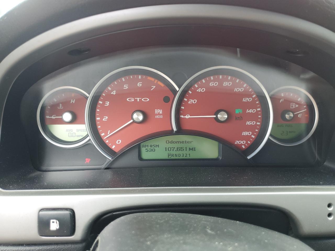 2006 Pontiac Gto VIN: 6G2VX12U46L831667 Lot: 70329185