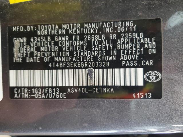 2011 TOYOTA CAMRY BASE  