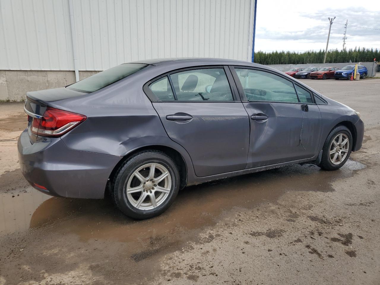 2015 Honda Civic Lx grey sedan gas 2HGFB2F45FH018509 photo #4