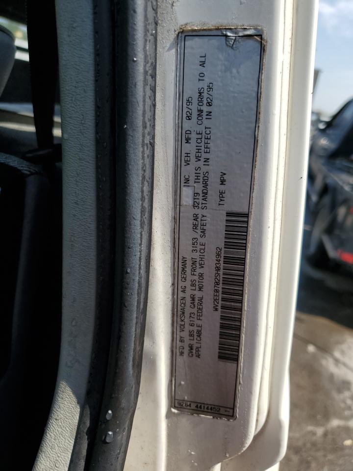 1995 Volkswagen Eurovan Camper VIN: WV2EE0702SH034962 Lot: 67415175