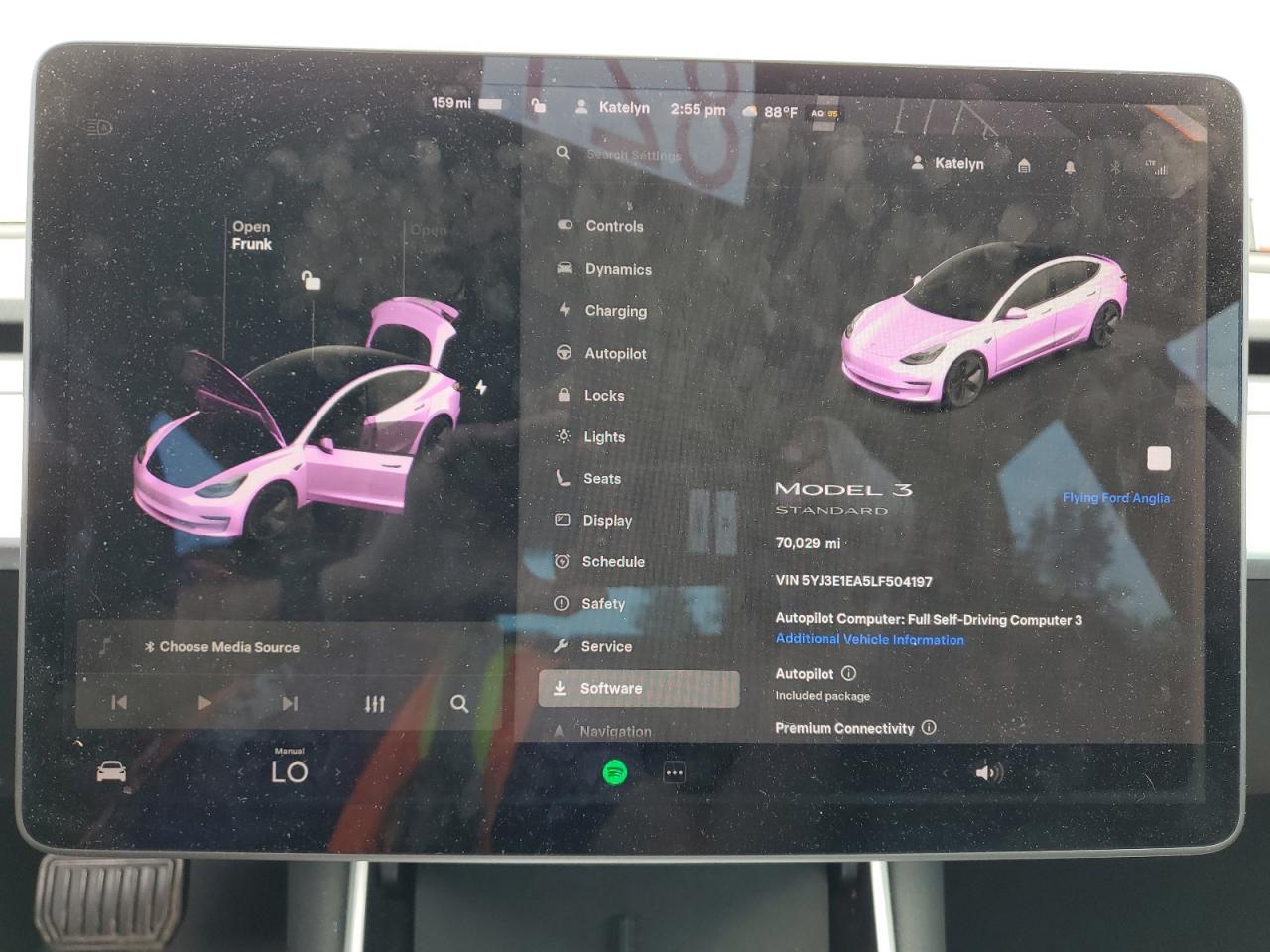 2020 Tesla Model 3 VIN: 5YJ3E1EA5LF504197 Lot: 67213185