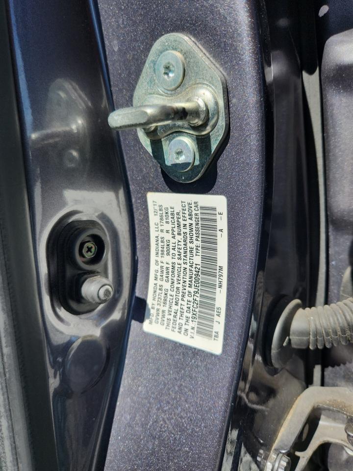 2018 Honda Civic Ex VIN: 19XFC2F79JE009421 Lot: 68790995