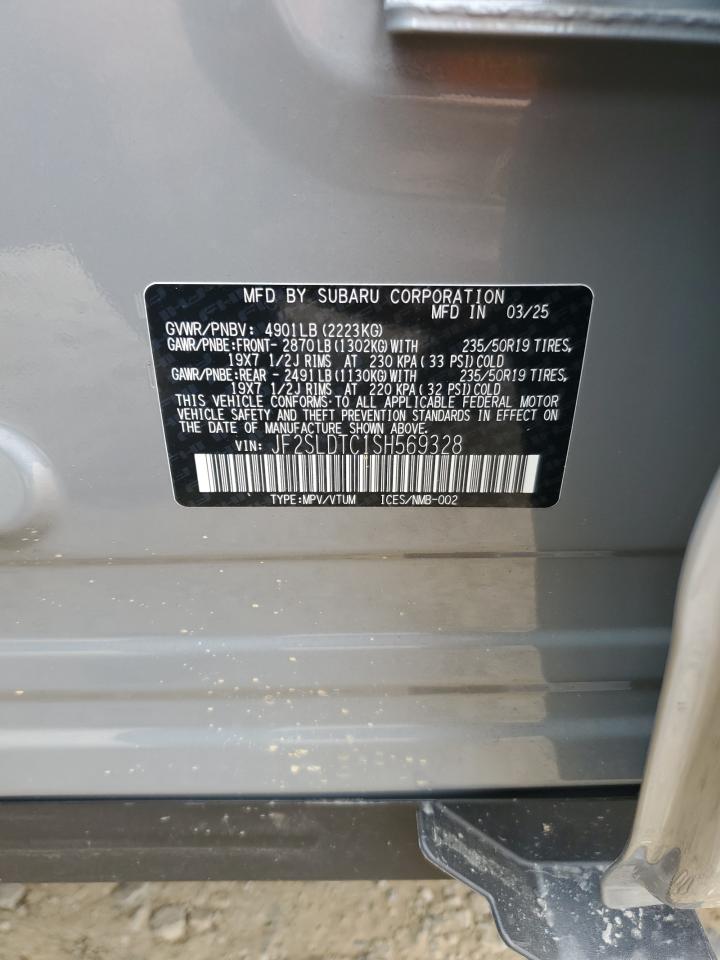 2025 Subaru Forester Touring VIN: JF2SLDTC1SH569328 Lot: 68958125
