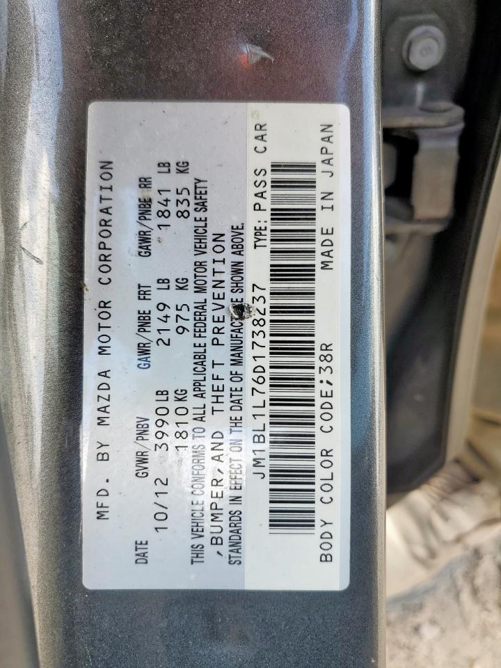 2013 Mazda 3 I VIN: JM1BL1L76D1738237 Lot: 68384535