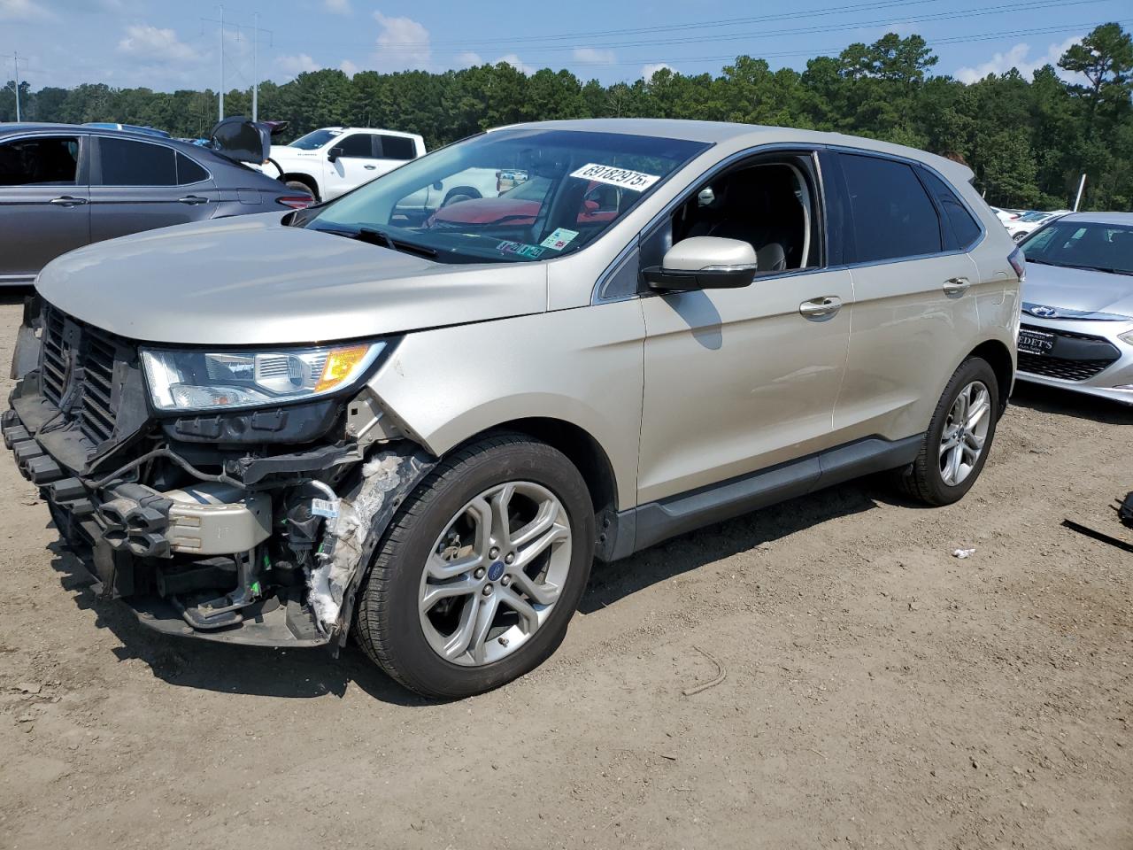 2018 Ford Edge Titanium gold null gas 2FMPK4K90JBB06021 photo #1