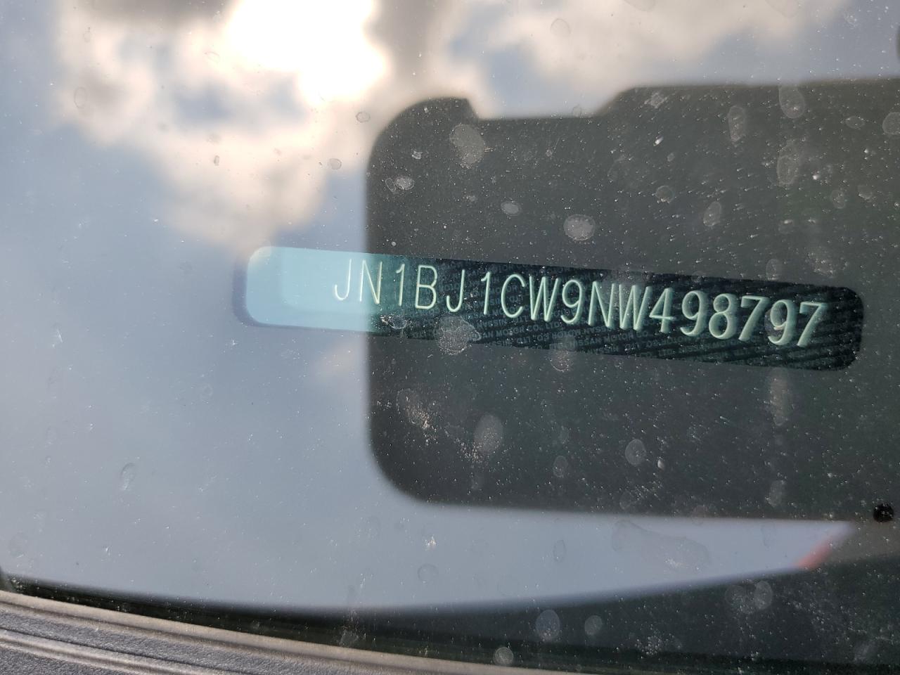 2022 Nissan Rogue Sport Sl VIN: JN1BJ1CW9NW498797 Lot: 68937175