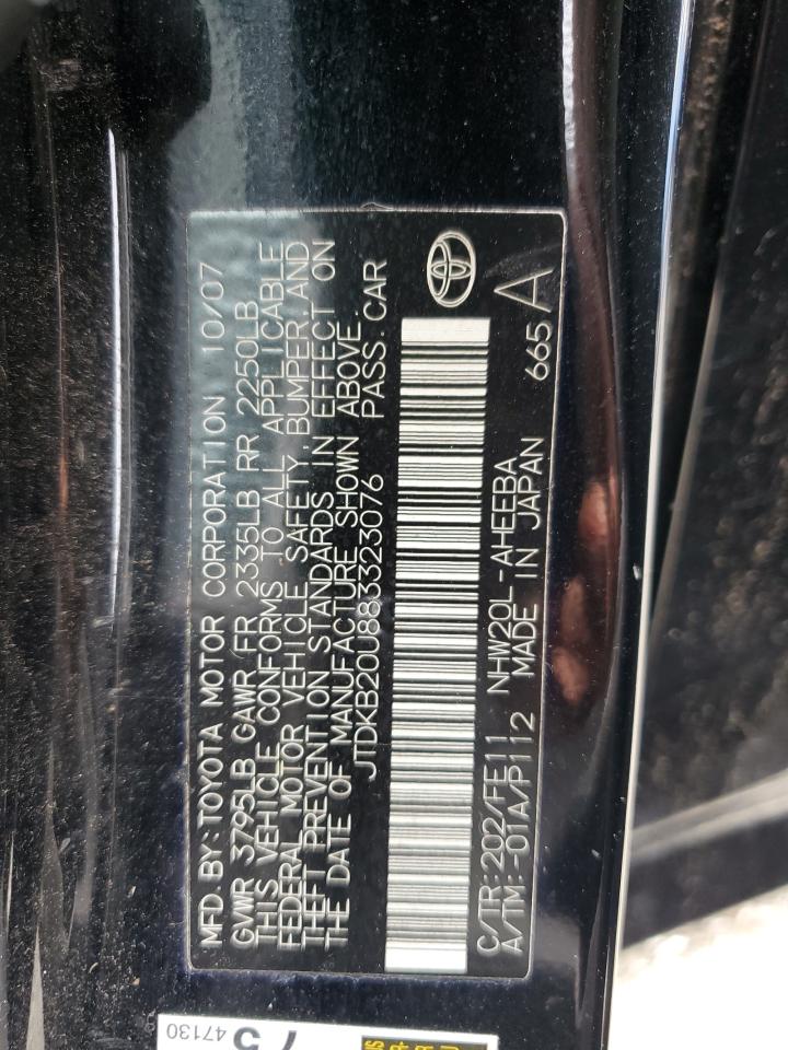 2008 Toyota Prius VIN: JTDKB20U883323076 Lot: 70787935