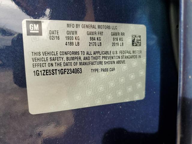 2016 CHEVROLET MALIBU LT  