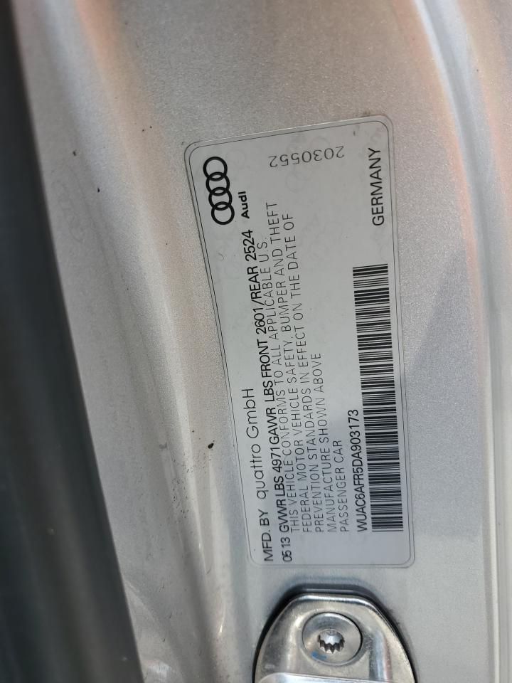 2013 Audi Rs5 VIN: WUAC6AFR5DA903173 Lot: 67309315