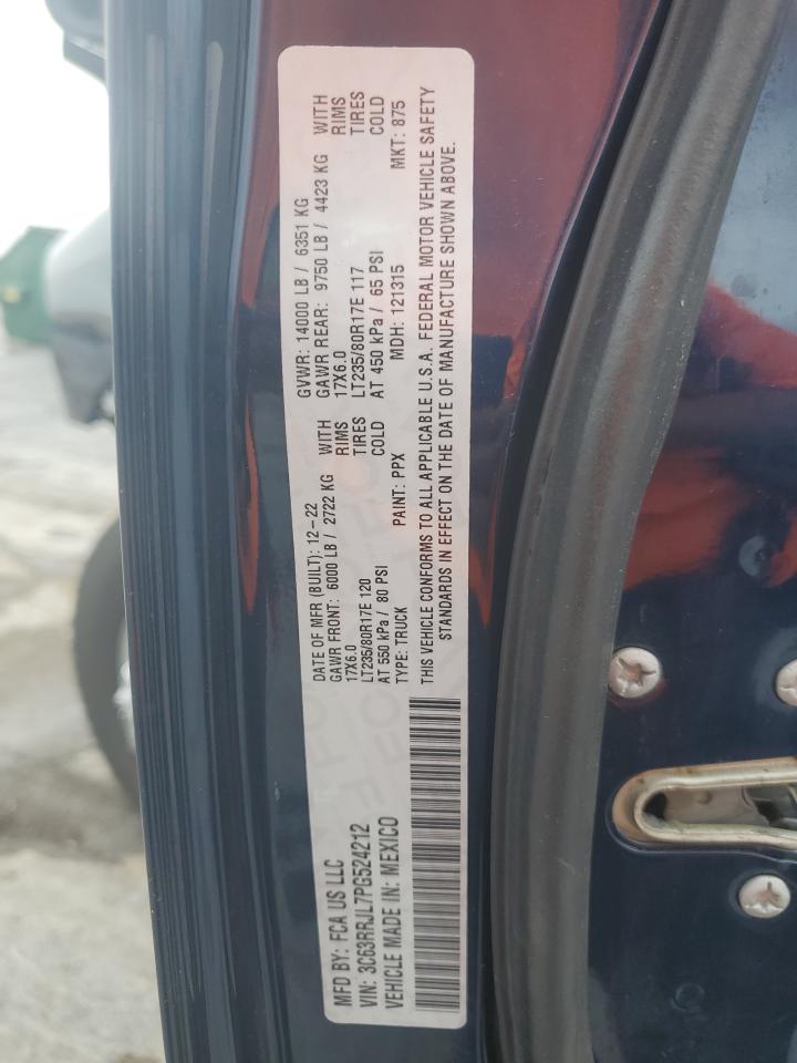 2023 Ram 3500 Laramie VIN: 3C63RRJL7PG524212 Lot: 67380975