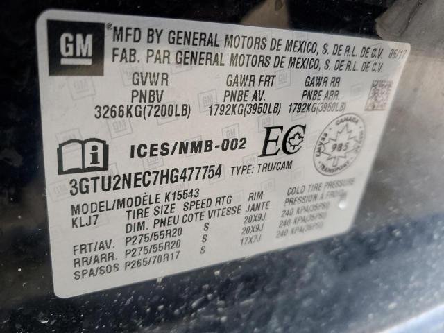 2017 GMC SIERRA K1500 SLT  