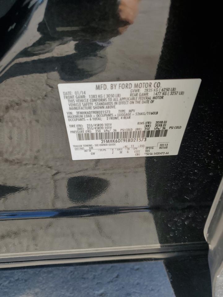 2014 Ford Flex Limited VIN: 2FMHK6DT9EBD21573 Lot: 70360865