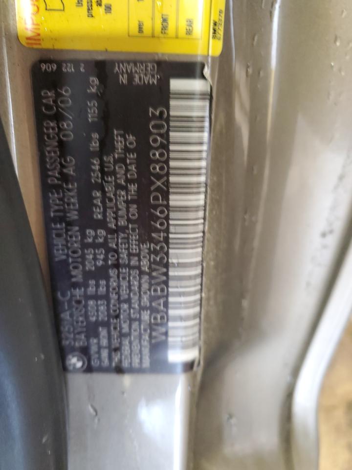 2006 BMW 325 Ci VIN: WBABW33466PX88903 Lot: 66995175