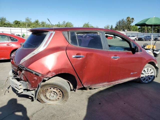 Hatchbacks NISSAN LEAF 2013 Red