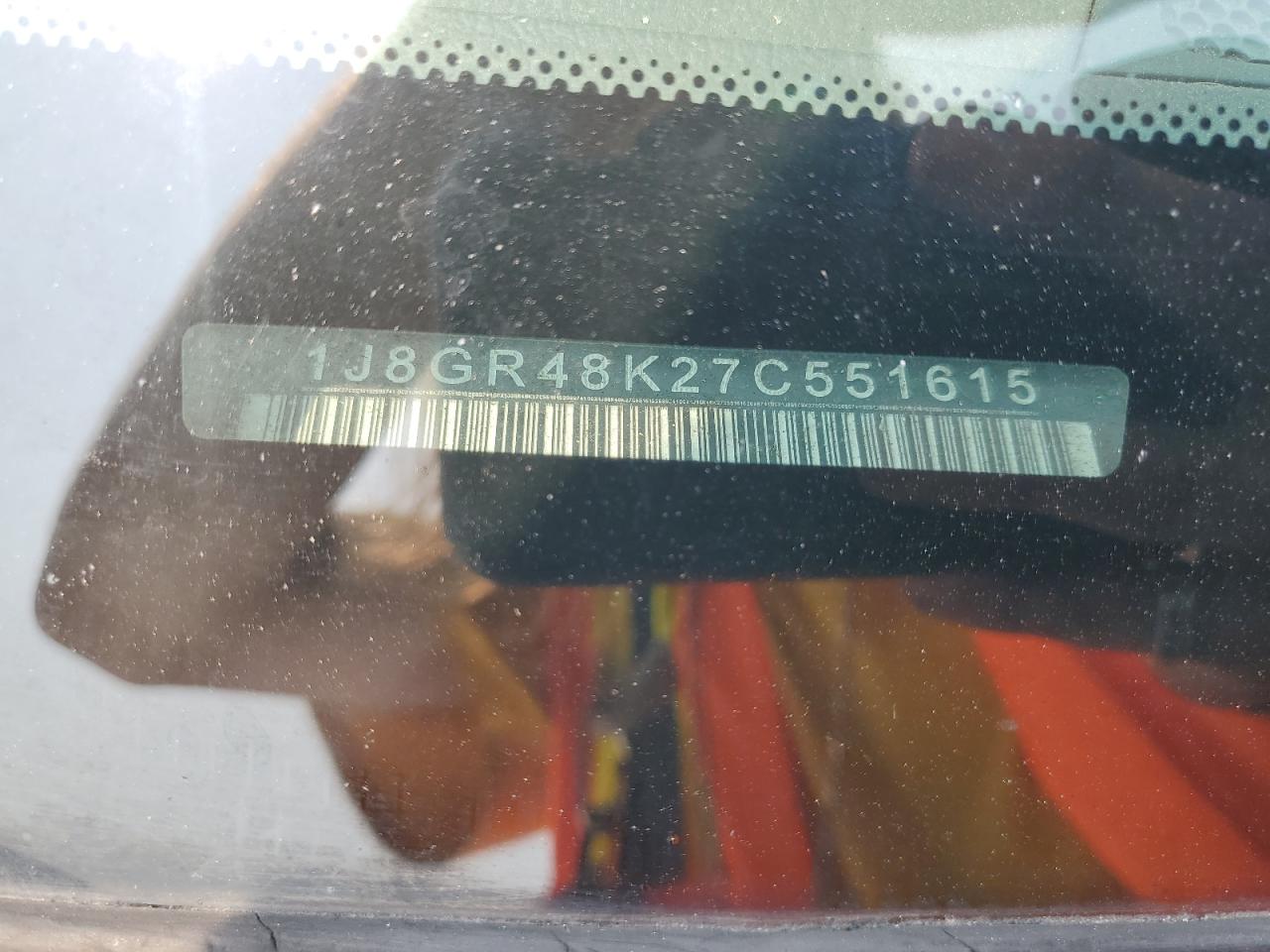 2007 Jeep Grand Cherokee Laredo VIN: 1J8GR48K27C551615 Lot: 67226925
