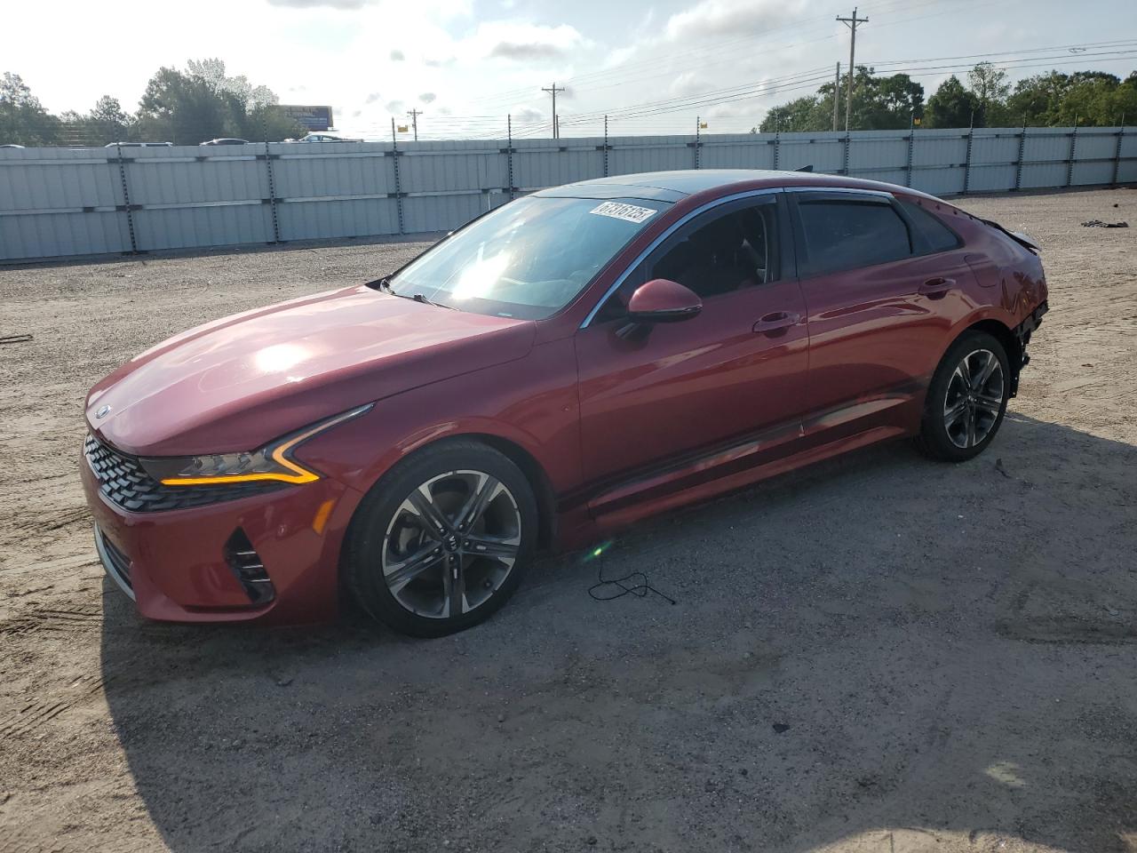 2021 Kia K5 Ex red null gasoline 5XXG34J2XMG007569 photo #1