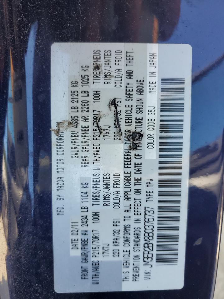 2011 Mazda Cx-7 VIN: JM3ER2BM8B0376737 Lot: 69118605