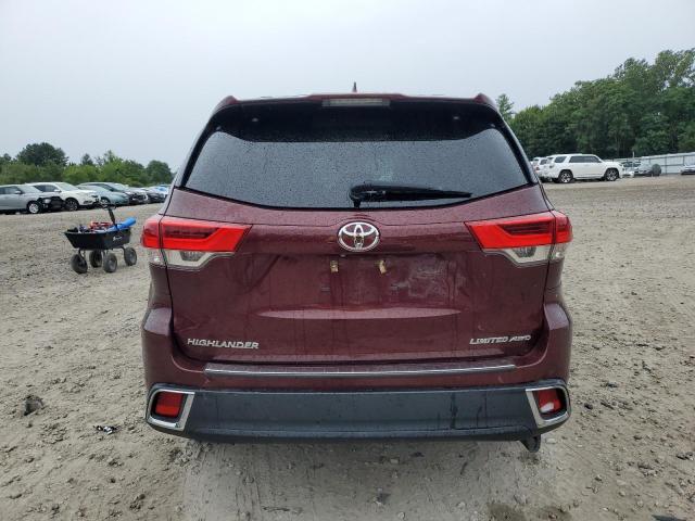 TOYOTA HIGHLANDER 2018 Czerwony