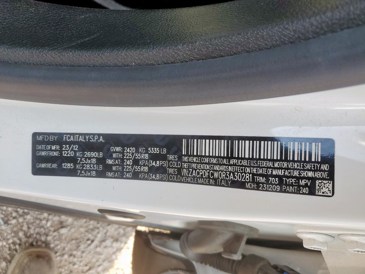 2024 Dodge Hornet R/T VIN: ZACPDFCW0R3A30281 Lot: 70358095