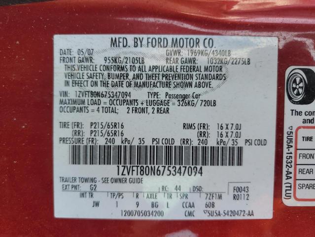 2007 FORD MUSTANG